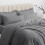 Imperial Rooms (Grey, Double) Plain Duvet Cover Single Double King Bed Set Quilt 3