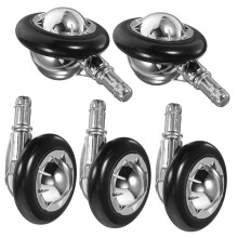 5Pcs Casters Swivel Wheels Heavy Duty Chair Wheels Mute Desk Caster Wheels Computer Chair Wheels Office Chair Wheels
