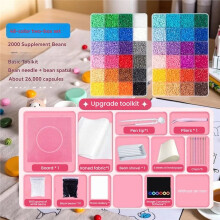 Jedes Gitter Enthält 500 --Hama-Perlen Aus Eisen für Kinder-DIY-Puzzles. Hochwertiges, Handgefertigtes Geschenkspielzeug C
