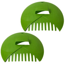 Laubkralle, 2 Stück, Garten-Laubschaufel, Handrechen, Mehrzweck-Laubreinigungszange, Großer Laubsammler, Laubpflücker