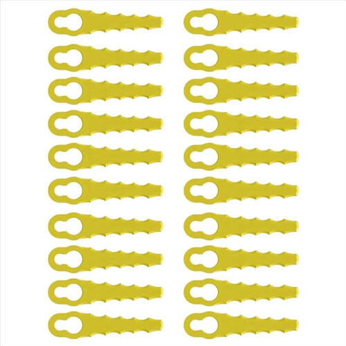 50pcs Lawnmower Blade Plastic L83 Grass Cutting Blade Replacement Part Mowing Machine Blade Cordless Grass Trimmer 1