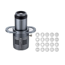 AL20 Photograph Flash Snoot Conical Lens Art Special Shaped with Optical Spotlight Lens 20 Gobos for Zhiyun Mount