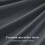 Imperial Rooms (Charcoal, Double) Plain Duvet Cover Single Double King Bed Set Quilt 4