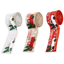 3 Rouleaux de Rubans de NoëL Rubans DéCoratifs pour Bricolage NœUds Artisanaux 5 cm X 5 M
