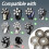 7D Rotary Blades for Bald Men - SHair Clipper Blade Floating Replacement Heads 5