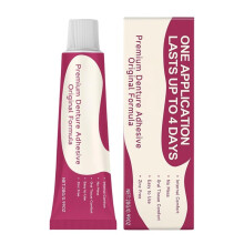 Gel Adhésif pour Prothèses Dentaires : Maintien Sûr et Confort, Longue Tenue et Nettoyage Facile.
