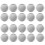 20 Pieces Gold Discs Binder Rings Plastic Book Binding Discs for Notebook and Planner Scrapbooking (Silver) 1