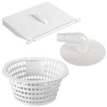 Skimmer Replacement Compatible with 8926 Weir Door Flap and 8928 Pool Skimmer Basket 8929 Pool Skimmer Skim Vacuum Plate