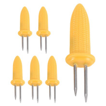 6 StüCk Von Mais StäNder Maiskolben Rostfreier Stahl Mais StäNder Gabel SpießE mit Silikon Griff