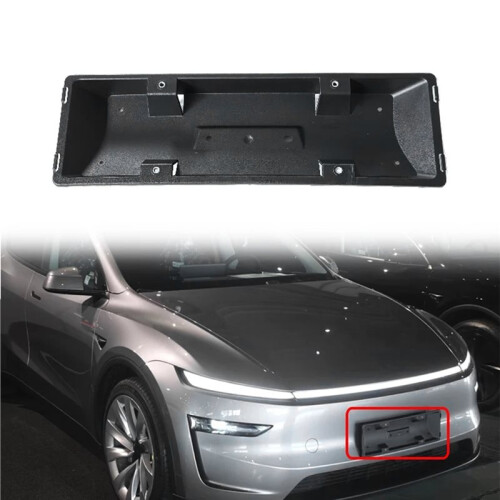1898725-00-E Support de Plaque D'Immatriculation Avant pour  Model Y Juniper 2025 - Support de Plaque D'Immatriculation de Remplacement 1