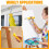 1 Inch  Paint Rollers for Touch  Trim  or Corner, Extra Small Paint Wool Brushes,  Painting Tool 6