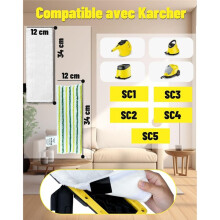 8PCS Replacement Cloths for SC1 SC2 SC3 SC4 SC5 Steam Cleaner Accessories Floor Cloths Microfibre Covers
