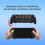 Console Grip for   2 with 5 Game Slots Hard Shell Ergonomic Handheld Grip Case with Thumb Grips 5