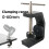 Metal Multi-Angle Adjustable Table Desktop Adapter Bracket Fixer with C-Shaped Clamp for Monitors and Displays 5
