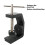 Metal Multi-Angle Adjustable Table Desktop Adapter Bracket Fixer with C-Shaped Clamp for Monitors and Displays 6