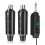 2.4GHz Wireless Microphone System Transmitter & Receiver 150ft Range, for PA System, Audio Mixer (Two Transmitter) 1