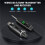 2.4GHz Wireless Microphone System Transmitter & Receiver 150ft Range, for PA System, Audio Mixer (Two Transmitter) 3