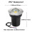 8Pack 3W Underground Garden Path Spotlights Embedded Underground Lights 85-265v Waterproof Garden Underground Lights 6