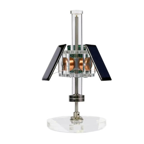 Magnetic Levitation Solar Motor Three-Sided Vertical Brushless Motor DIY Scientific Experiment Teaching Model 2
