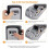 Key Lock Box Wall Mounted, 4 Digit Combination Lockbox for Outside 5 Keys Capacity(Gray, 2 Pack) 5