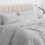 Imperial Rooms (Silver, King) Plain Duvet Cover Single Double King Bed Set Quilt 3