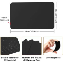 30PCS NFC Ntag215 Cards PVC Tags Black NFC215 Card Electronic Access Card 504 Bytes Memory