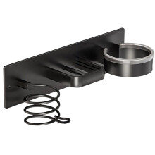 Soporte de Pared para Secador de Pelo: Organizador de Metal para Secador, Rizador y Plancha.
