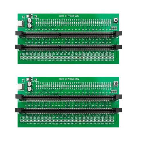 2 Pezzi DDR3 Memory Tester PCB DDR3 Memory Test Card con 110 Indicatori LED per Computer Desktop DDR3 Memory RAM Tester 1