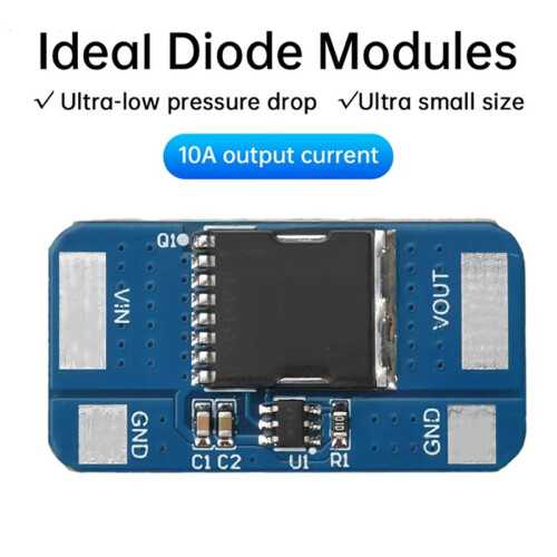 5Pcs Ideal Diode DIY Module Backflow Prevention Ideal Diode Rectifier 5-30V 10A Ideal Diode Module DIY Electronic Kit 1