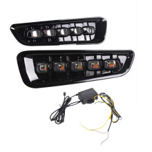 Car Headlight DRL Daytime Running Light Daul Clour Fog Lights Turn Signal Lights for F-150 2016-2018