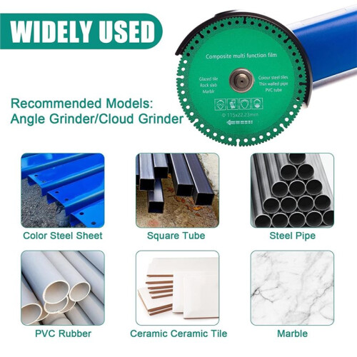 3pcs 4-1/2 Inch Diamond Cutting Wheel Set for Angle Grinder, Durable Discs for Multi-Material Cutting 1
