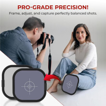 30cm Double-Sided White Balance 18% Gray Card - Portable Gray Reference Reflector for Photo and Camera Color Correction