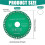 3 Discos de Corte Diamantados de 4-1/2 Polegadas para Esmerilhadeira Angular, Discos Duráveis para Corte de Diversos Materiais 7
