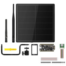 5W Dev-Board Solar LoRa Node Kit med Stöd för Meshtastic med WiFi LoRa 32 V4 och LoRa 2.4G-Antenn och GPS-Modul. 915 MHz.