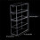Washi Tape Organizer, 4 Drawers Stackable Plastic Washi Tape Box Organizer Storage, Clear Storage Drawers 6