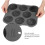 Hamburger Bun Mold Silicone 8 Cavity Easy Release Hamburger Bun Mold Pan Kitchen Tools 10