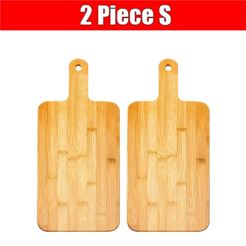 Eco-Friendly Bamboo Chopping Board for Kitchen with Handle - Ideal for Pizza, Bread, Steak S 1