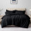 Imperial Rooms (Black , King) Plain Duvet Cover Single Double King Bed Set Quilt 2