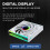 12CM Digital Display Mute Wire-Free Splicing Case Fan CPU Motherboard ARGB Light Synchronization 4PIN PWM Regular 3