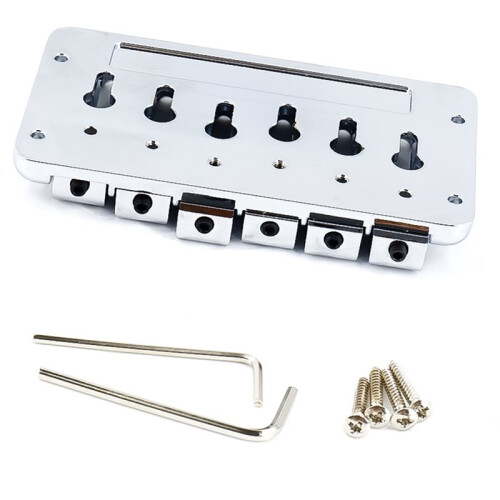 Chevalet Fixe à 6 Cordes pour Guitare Basse Électrique - Pièce de Rechange 2
