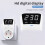 Adjustable Voltage Protector Socket 230V 16A EU Plug with Surge Protection 6