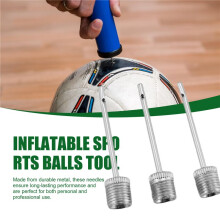 3PCS  Pump Inflation Needle Stainless Steel Air Pump Needle for Inflating Football Basketball Volleyball