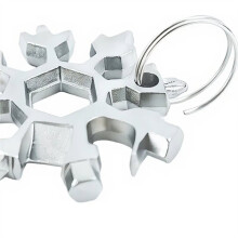 Kit de Ferramentas Multifuncionais para Guitarra com Chaveiro em Formato de Floco de Neve, Chave Inglesa e Chave de Boca para Guitarras