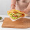 Sandwichförpackningspåsar 17x17cm Pappersmatkorgfoder Sandwichförpackning Laminerade Pappersmatförpackningspåsar 2