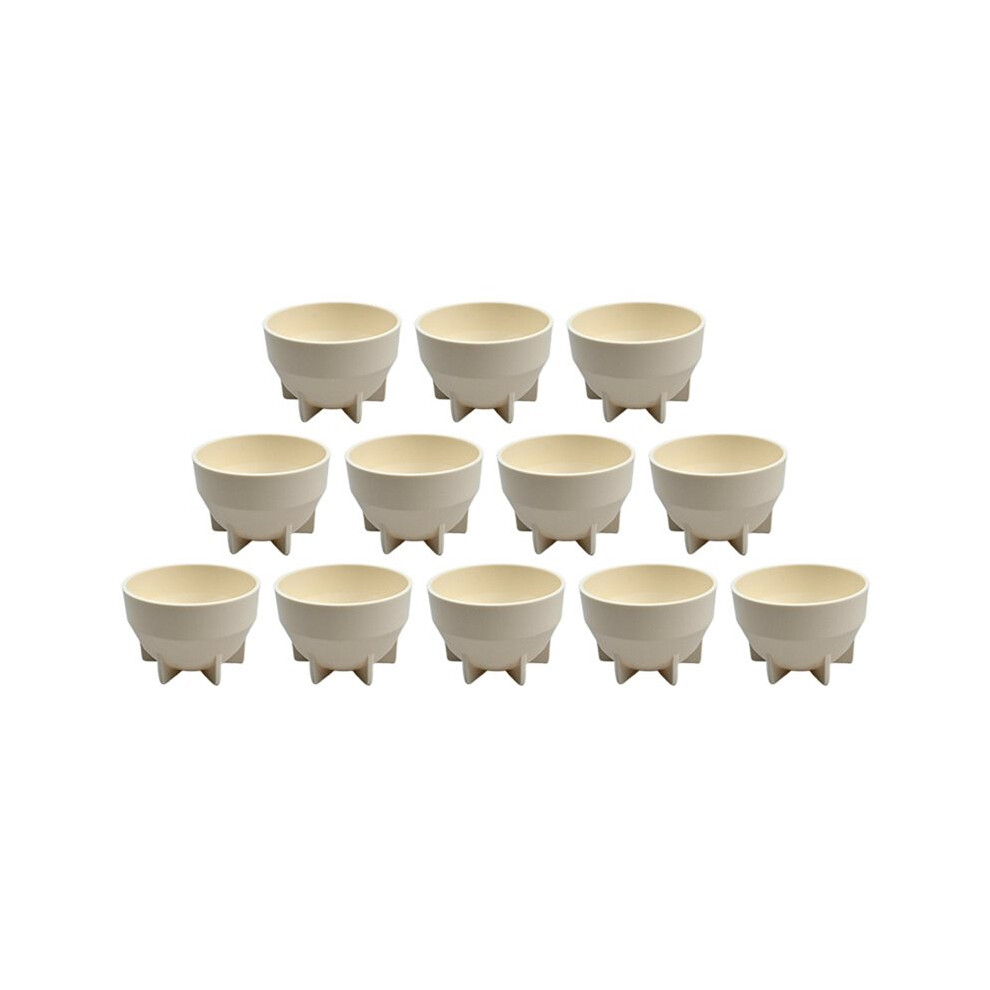Tauoh 12Pcs Coffee Cupping Bowls 200Ml Coffee Cup Stackable Heat-Preserving Cups For Coffee Office Reduce Heat Loss A