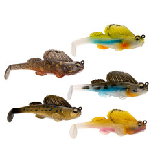 Soft Fishing Lure Soft Bait Lead Jig Dark Sleeper Swimbaits Soft Lure Fishing Lure Bass Shad for Fishing Perch
