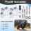 Motorcycle Accessories Handlebar Riser Drag Handle Bar Clamp Extend Adapter for  800MT 700MT 450MT Silver 5