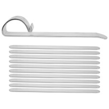 Pulseira Bending Bar Kit, 10 Peças Pulseira de Aço Inoxidável em Branco DIY Bangle em Branco Cuff, Metal Gravura Pulseira Blanks