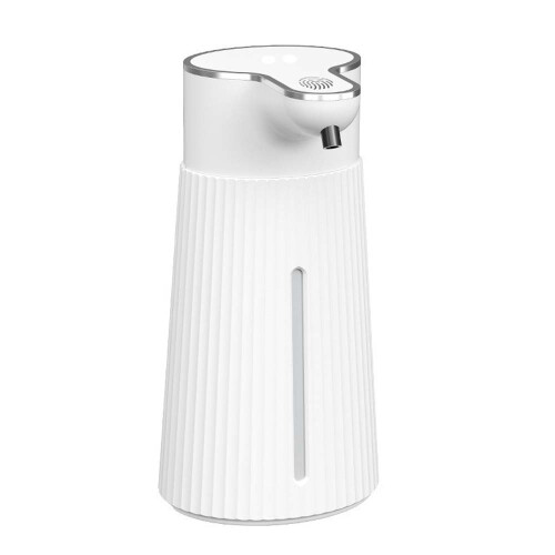 Automatic Foam Soap Dispenser - Touchless, Rechargeable, Wall-Mounted, 400ML Capacity White