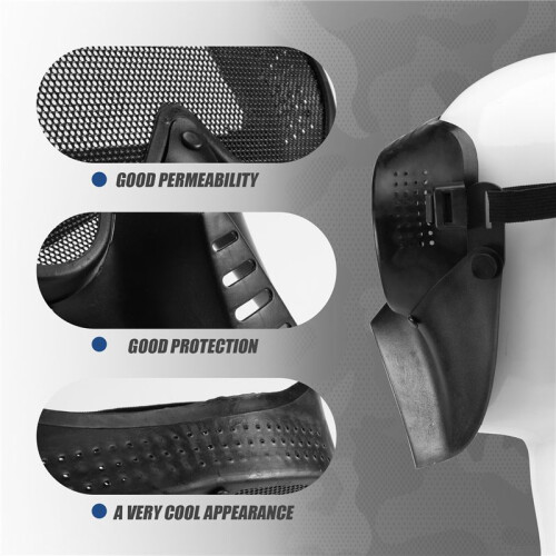 Mask Airsoft protective mask Paintball Black New